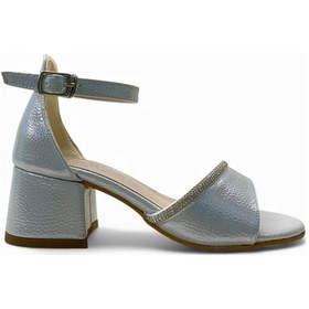 Resim Tuğba Ortopedi 706 Kız Çocuk Topuklu Abiye Ayakkabı GÜMÜŞ 