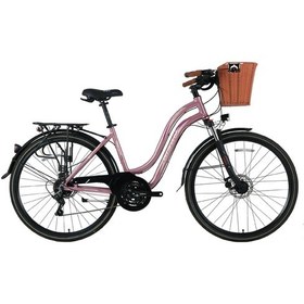 Resim Bisan Ctx 6300 Şehir Bisikleti 46 Cm Disk Fren 28 Jant 21 Vites Pembe Mor Pembe 