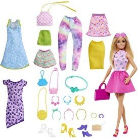 Resim Barbie Bebek - Muhteşem Kıyafetleri Oyun Seti HKB07 