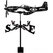 Resim Çelik Uçak Modeli Hava Yön Gösterici, Bahçe Ve Dış Mekan Dekorasyonu, Dayanıklı Taşımaterial, Ev Ve Bahçe Dekoru 