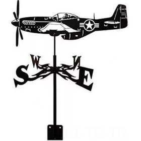 Resim Çelik Uçak Modeli Hava Yön Gösterici, Bahçe Ve Dış Mekan Dekorasyonu, Dayanıklı Taşımaterial, Ev Ve Bahçe Dekoru 