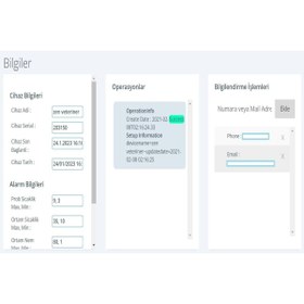 Resim ARGEKİP BİLİŞİM Veterinerler Için Erken Uyarı Sistemli Sıcaklık Ve Nem Takip Cihazı Ve Datalogger 