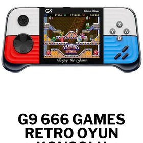 Resim Genel Markalar G9 Retro 3.0 inç Tv Bağlanan 2.Joystickli Oyun Konsolu Kırmızı (666 Klasik Oyunlar) 