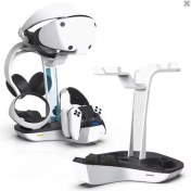 Resim Cosmostech Ps5 Vr2 Sanal Gerçeklik Gözlüğü Uyumlu Şarj Standı – Hızlı Şarj Istasyonu, Kulaklık & Vr gözlük aparatlı 