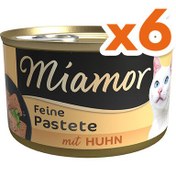 Resim Miamor Pastete Tavuklu Yetişkin Kedi Konservesi 85 Gr x 6 Adet 