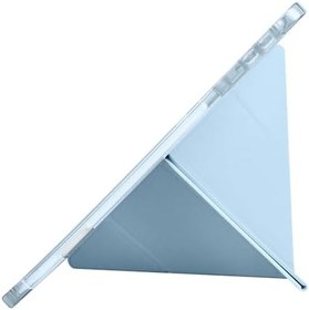 Resim Kilifplus Honor Pad V9 ile Uyumlu Kılıf Tri Folding Silikon Kalem Bölmeli Katlanabilir Standlı PU Deri Yumuşak Kapak, Tablet Kılıfı [Akıllı Kapak, Uyku Modlu] - Koyu Yeşil 