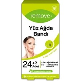 Resim Remove Yüz Ağda Bandı 24 Lü Set Inatçı ve Sık Tüyler 
