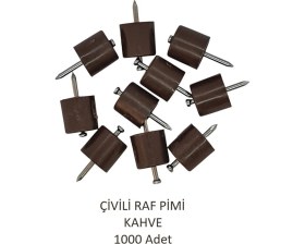 Resim Çivili Raf Pimi Kahve 1000 Adet 