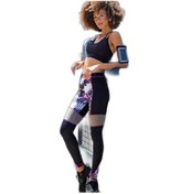 Resim Yeni Inci Yoga-Fıtness-Pilates-Koşu Sporcu Tayt Takım T115-T11 