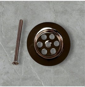 Resim İsaoğlu Yapı Bakır Lavabo Sifonu Bakır Lavabo Gideri Bronz Süzgeç Bütün Lavabolara Uygun Sifon Bakır 