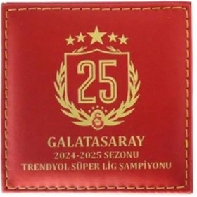 Resim Galatasaray 25. Şampiyonluk Deri Hatıra Para Kutusu 