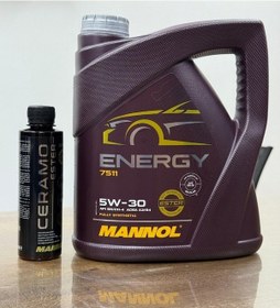 Resim Mannol 5W-30 Energy 7511 Motor Yağı Ve Ceramo Seramik Ester Katkısı 