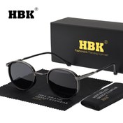 Resim HBK Erkek Vintage Yuvarlak Punk Gözlükler - Metal Çerçeve TAC Polarize Camlar, Sürüş için Parıltı Azaltma, Lüks Klasik Retro Gözlük Koruyucu Kılıf ile, Sevgililer Günü/Anneler Günü/Babalar Günü Hediyesi, Sürüş Gözlüğü, Moda Trendy Gözlük, Yüksek Kaliteli Lensler, Fotoğraf Aksesuarları, Şık Tasarım, Hediye Alışverişçileri 