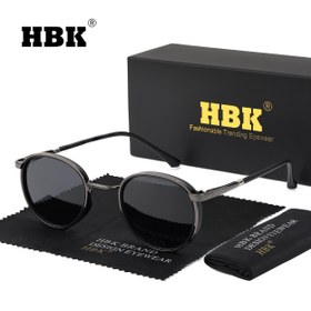 Resim HBK Erkek Vintage Yuvarlak Punk Gözlükler - Metal Çerçeve TAC Polarize Camlar, Sürüş için Parıltı Azaltma, Lüks Klasik Retro Gözlük Koruyucu Kılıf ile, Sevgililer Günü/Anneler Günü/Babalar Günü Hediyesi, Sürüş Gözlüğü, Moda Trendy Gözlük, Yüksek Kaliteli Lensler, Fotoğraf Aksesuarları, Şık Tasarım, Hediye Alışverişçileri 