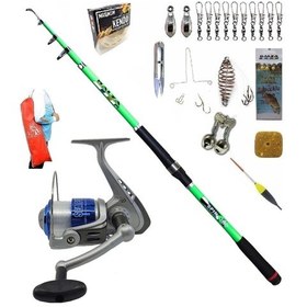 Resim Balza Favorite 300cm 40-120gr 5000 Kendo Sea Power Profesyonel Sazan Kıyı Olta Takımı Seti 