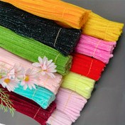 Resim 200'lü Renkli Sparkle Boru Temizleyiciler - 30cm Naylon ve Demir Esnek Twist Bağlantılar DIY El Sanatları, Noel, Sevgililer Günü, Anneler Günü Projeleri için İdeal 