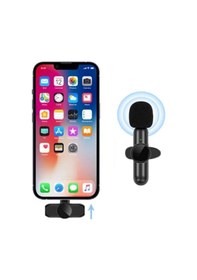 Resim Type C Uyumlu İphone Dönüştürücülü Kablosuz Yaka Mikrofonu Androi 