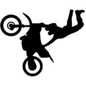 Resim Motor Stunt - Araç, Oto, Laptop, Duvar Uyumlu Sticker 15 12 Cm 