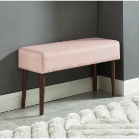 Resim ASELYA HOME Ahşap Ayaklı Puf & Bench Kapı Önü Modern 90cm 