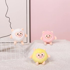 Resim OEMG Yeni Küçük Peluş Kolye Okul Çantası Çekicilik Anahtarlık Yeni Butik Kapma Makinesi Klip Bebek Makine Bebekleri (Yurt Dışından) 