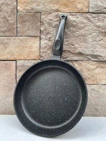 Resim Elit Alüminyum Döküm Granite 28 Cm Tava Siyah 