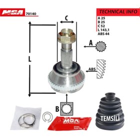 Resim 70140 Aks Kafası Dış Absli Tempra 2.0 