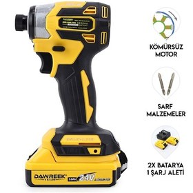 Resim Dawreek Akülü Torklu Vidalama/Somun Sıkma Makinesi - Sarı 