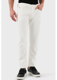 Resim Emporio Armani Erkek Kot Pantolon Em000668 Af12631 U0003 Beyaz Beyaz 