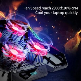 Resim Hpy Pazar Coolcold Rgb Gaming Laptop Soğutucu - Altı Fanlı, 12-17" 