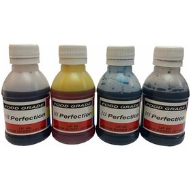 Resim Hp Tanklı Yazıcı Uyumlu 100 ML 4 Lü Takım Gıda Mürekkebi 