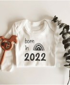 Resim Tuğbababy Born In 2022 Uzun Kol Çıtçıtlı Organik Bebek Body Beyaz 