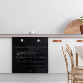 Resim Kumtel Siyah Cam Fırın B66-S2 