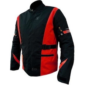 Resim Xspeed Eon 4 Mevsim Korumalı Uzun Motosiklet Montu Kırmızı - Siyah 