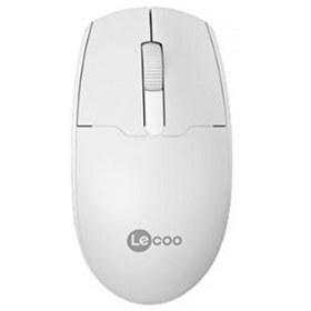 Resim Lecoo WS204 Kablosuz 1200DPI 3 Tuşlu Optik Beyaz Mouse 