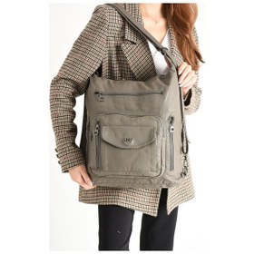 Resim Y.s.deri Kadın Sırt Çantası Fonksiyonel Kullanım İster Omuz İster Çapraz Askılı Postacı Çanta 30 Cm 001 