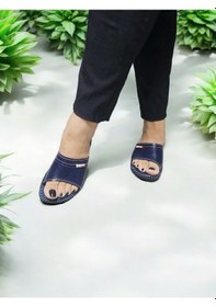 Resim Kadın Anatomik Yumuşak İç Taban Ev Ve Dışarı Terliği Lacivert 