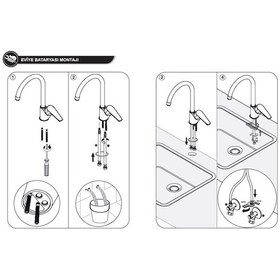 Resim Eca Nita Mutfak Eviye Eviye Bataryası 102118080 