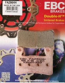 Resim Ebc Fa296hh 1999-2007 Honda Cbr 600 F Ön Fren Balatası Sinterli Balata 