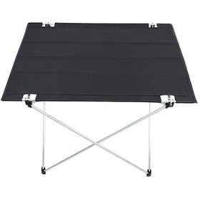 Resim Katlanabilir Kumaş Kamp Ve Piknik Masası, Siyah, Geniş Model, 73 X 55 X 48 Cm 