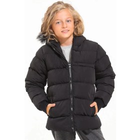 Resim Slazenger CALISTO Unisex Çocuk Mont & Kaban Siyah 