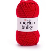 Resim Yarnart Merıno Bulky - El Örgü Ipi Kırmızı-156 