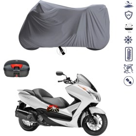 Resim Teksin Honda NSS250 (Forza 250) Çantalı Motosiklet Brandası 4 Mevsim Su Geçirmez Motor Brandası 