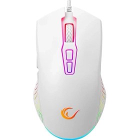 Resim 7d Makrolu Beyaz Gaming Oyuncu Mouse - Full Rgb 7200DPI - Drag Click Desteği - Hızlı - Ergonomik - 24 Ay Garanti - 20G/S - 60 Inç/s IPS - 125Hz - 135G - SMX-G68 Spear 