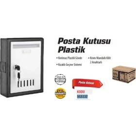 Resim Bucuks 332 Plastik Posta Kutusu 2 Anahtarlı 