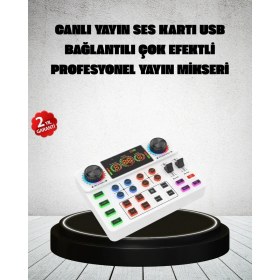 Resim Canlı Yayın ve Karaoke Için Profesyonel Ses Kartı Bluetooth Destekli Midastech 