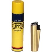 Resim Clipper Sarı Gazlı Çakmak + Clipper Çakmak Gazı 