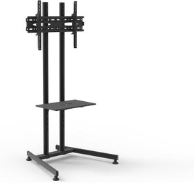 Resim Alpin Technology TV/Fuar Standı Bilgisayar Askı Aparatlı Sabit Ayaklı Metal TV Standı/Ünitesi 40" - 75" inç Uyumlu 