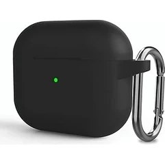 Resim Microsonic 3 Askılı Kılıf Mat Silikon Siyah [airpods 3 ile Uyumlu Kılıf - Siyah] 