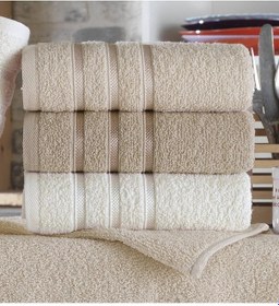 Resim Three Line 40x60 Cm 6 Lı Antibakteriyel El Ve Yüz Havlu Seti Çok Renkli 