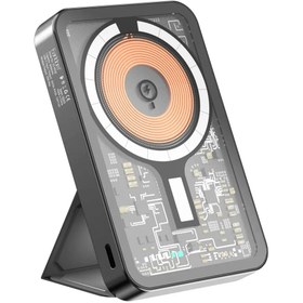 Resim EARLDOM PD32 5.000 mAh 22.5W Kablosuz Şarjlı Stantlı PD Hızlı Şarj Powerbank 